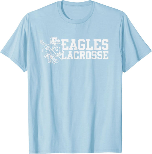 Eagle Mascot FC Lax Club T-Shirt - T-Shirt | Light Blue