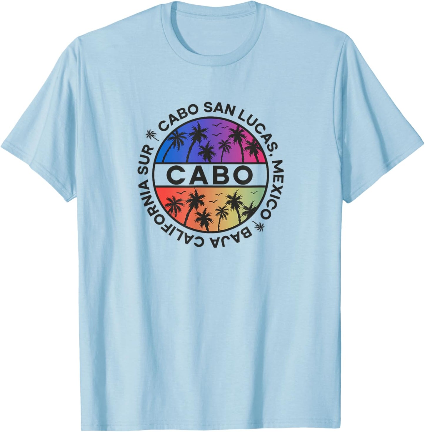 Cabo San Lucas Retro Souvenirs T-Shirt - T-Shirt | Light Blue