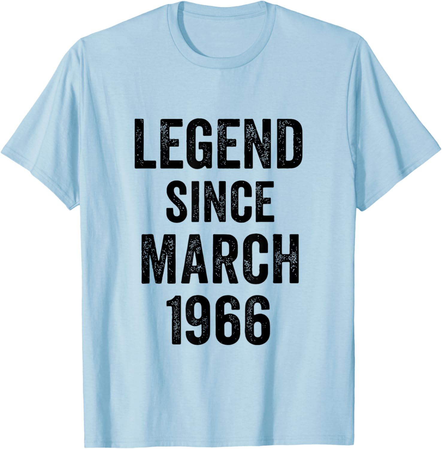 60 Birthday Decorations Men 60yr March 1966 60th Birthday T-Shirt - T-Shirt | Light Blue