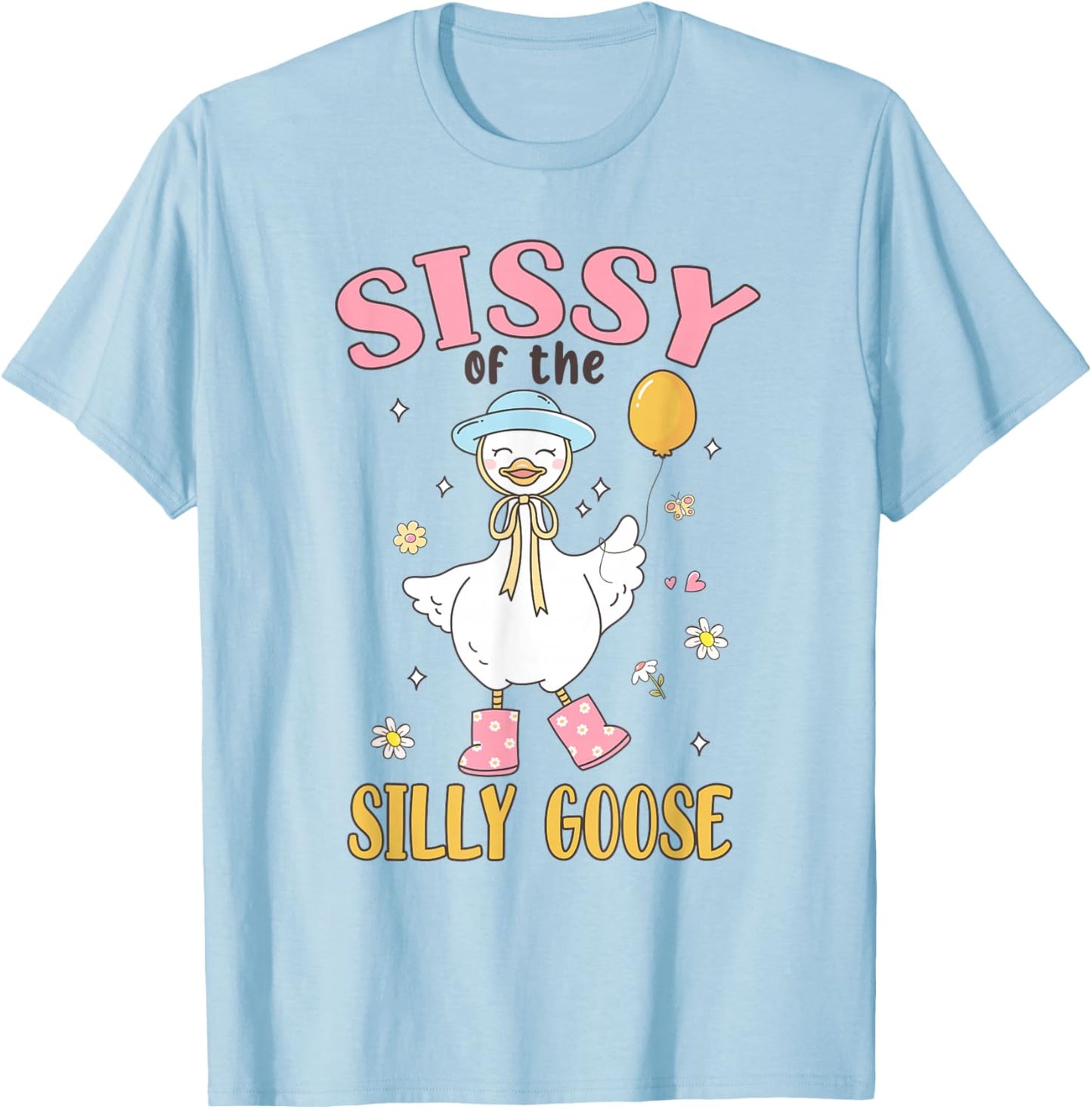 Sissy of The Silly Goose First Birthday Family Matching T-Shirt - T-Shirt | Light Blue