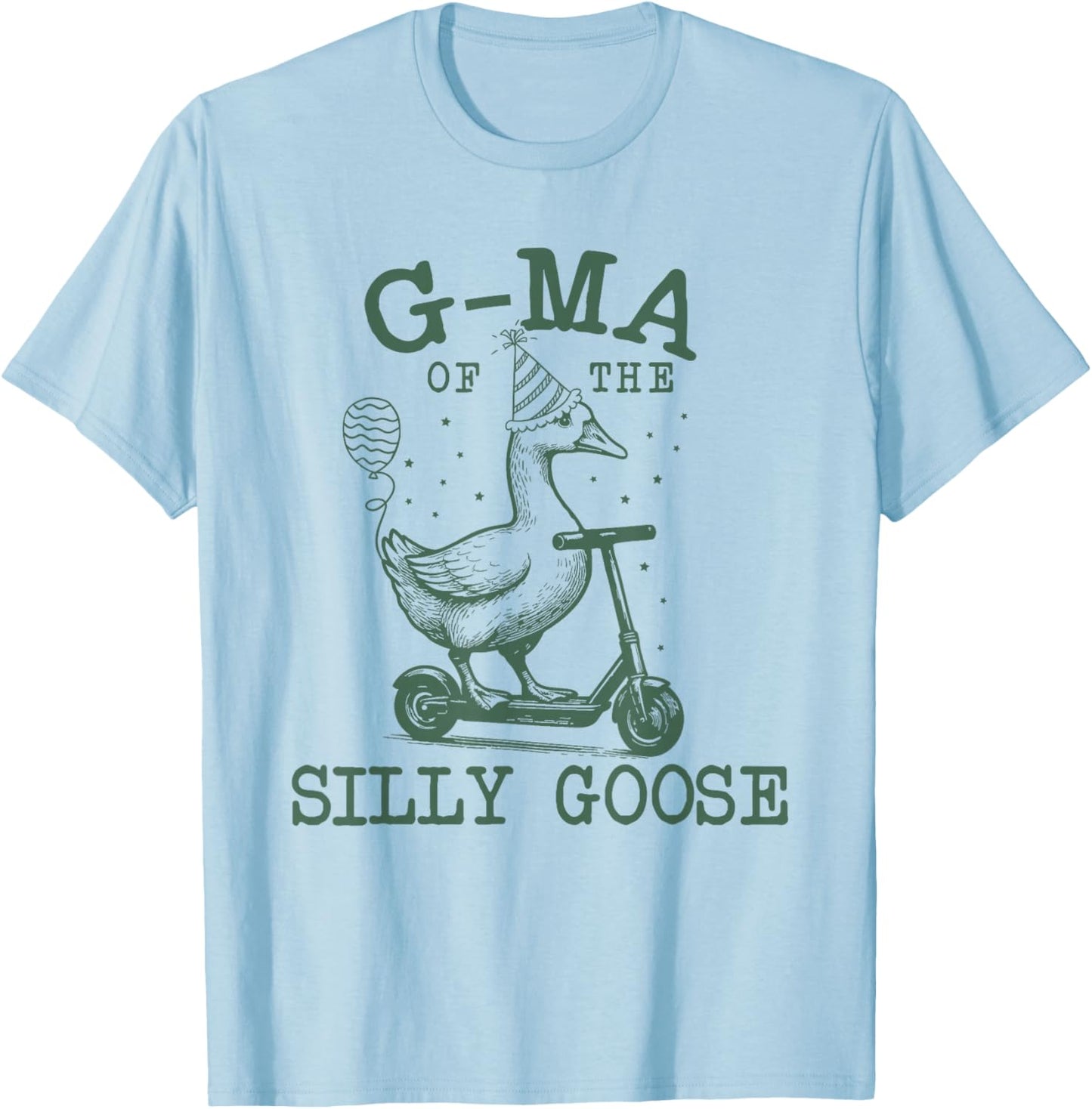 G Ma of The Silly Goose First Birthday Family Matching T-Shirt - T-Shirt | Light Blue