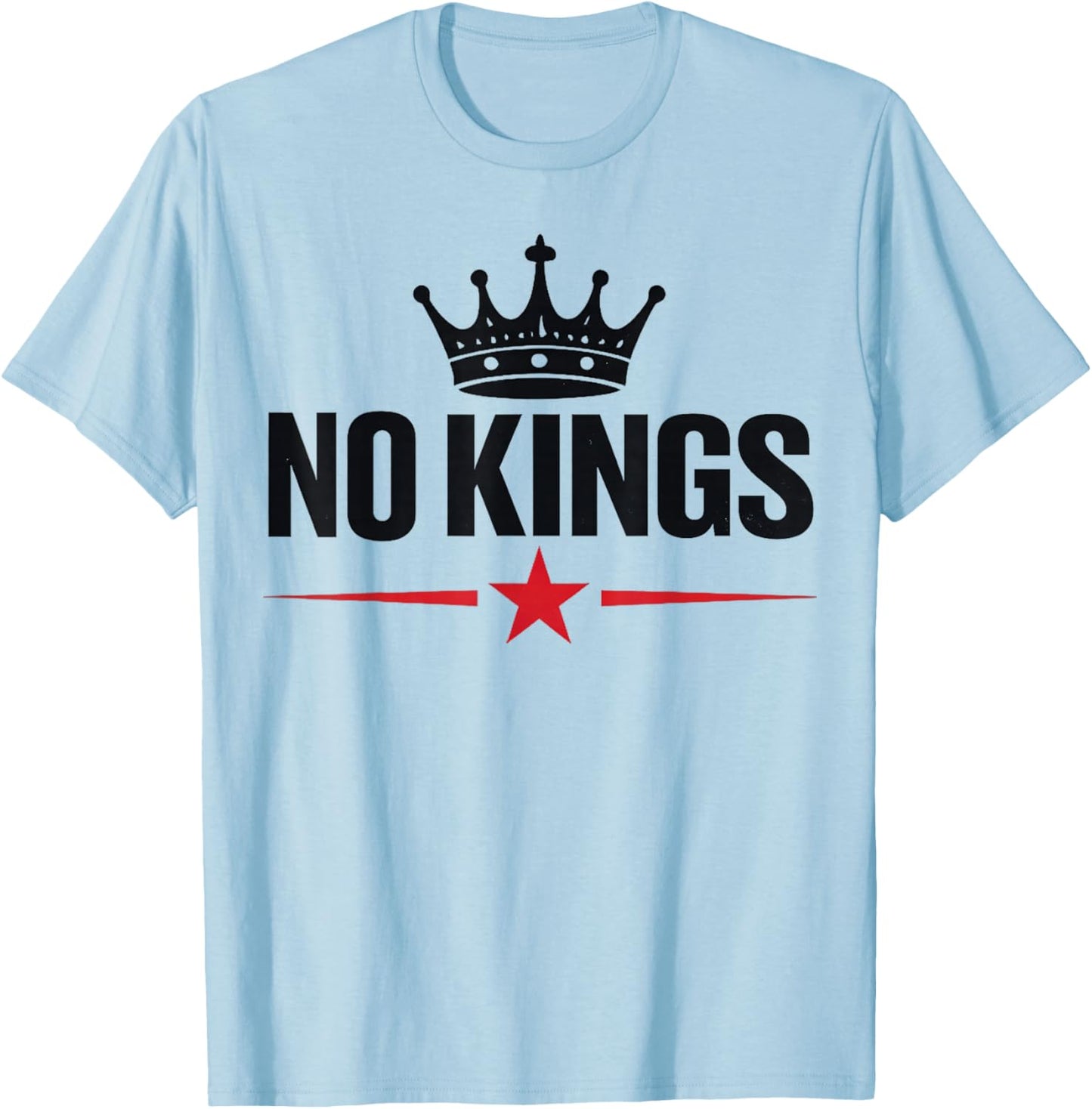 No Kings in America Shirt March 28 2026 No Kings Day T-Shirt - T-Shirt | Light Blue