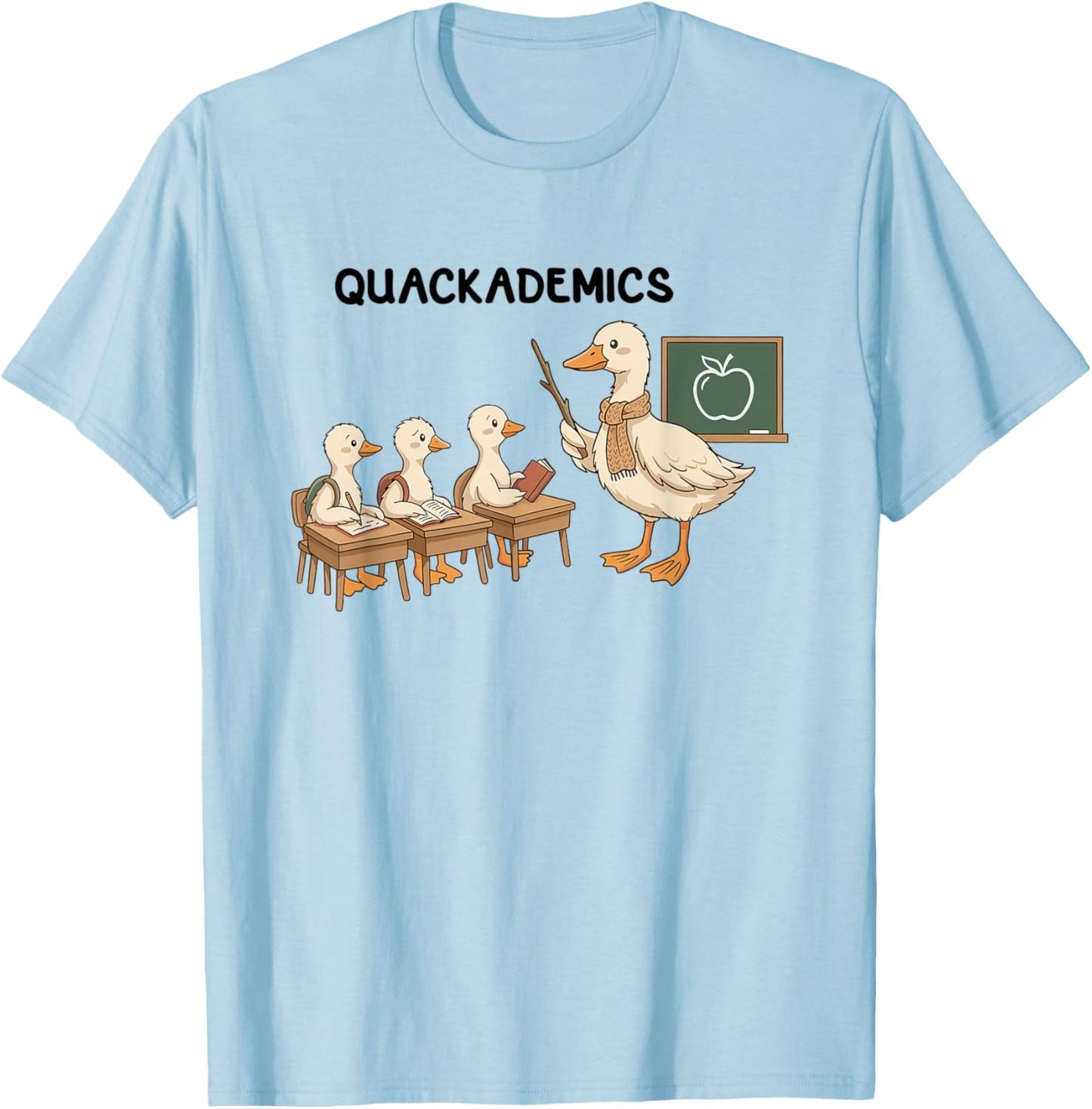 Funny Goose Teacher Club Back to School Elementary Teaching T-Shirt - T-Shirt | Light Blue