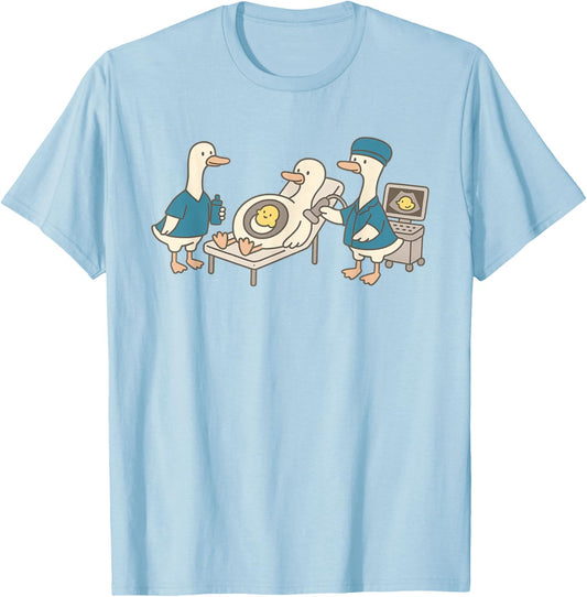 Sonographer Silly Goose Ultrasound Funny RDMS Graduation T-Shirt - T-Shirt | Light Blue