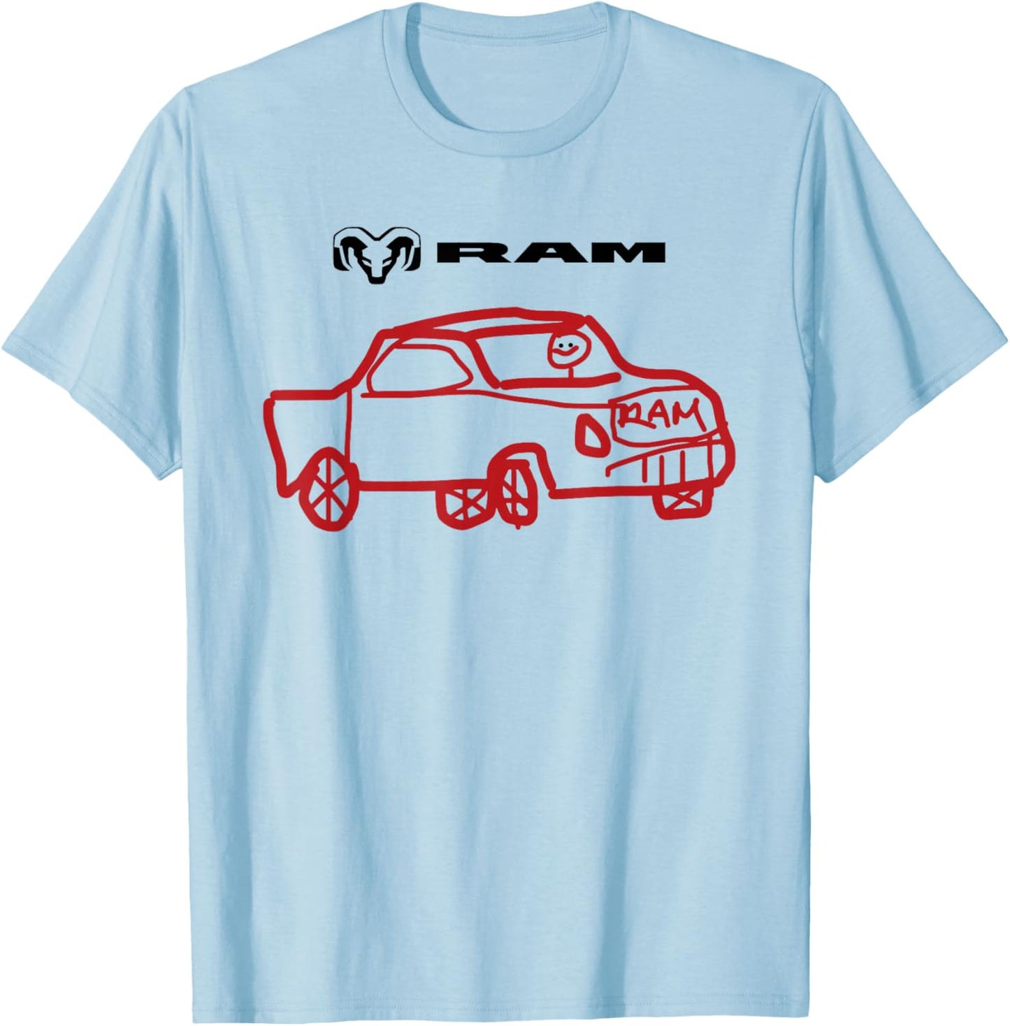 RAM “Designer on Vacation Meme Limited Edition T-Shirt - T-Shirt | Light Blue