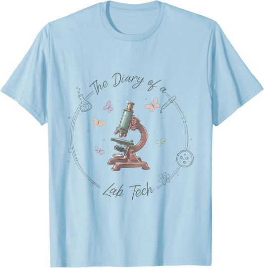 Lab Week 2026 Lab Tech Pride Medical Laboratory Technologist T-Shirt - T-Shirt | Light Blue