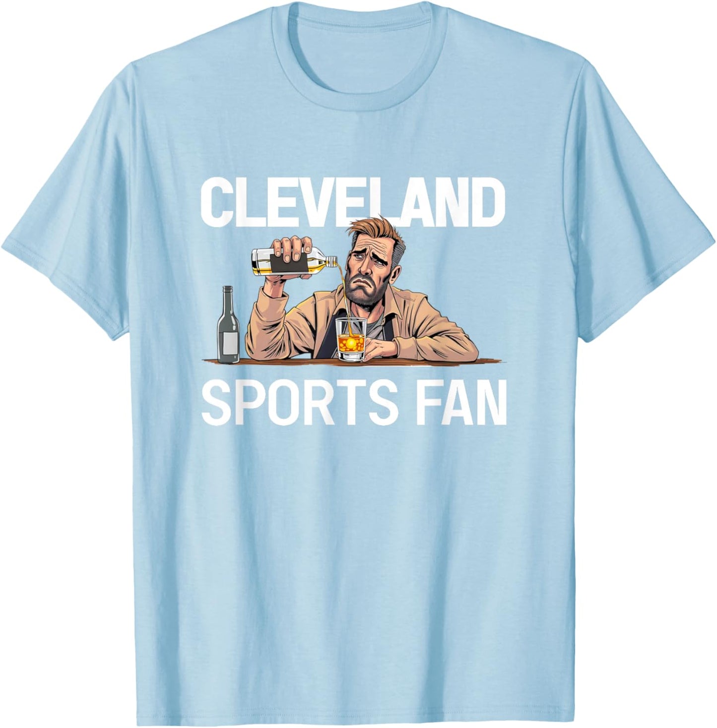 Funny Cleveland Sports T-Shirt - T-Shirt | Light Blue