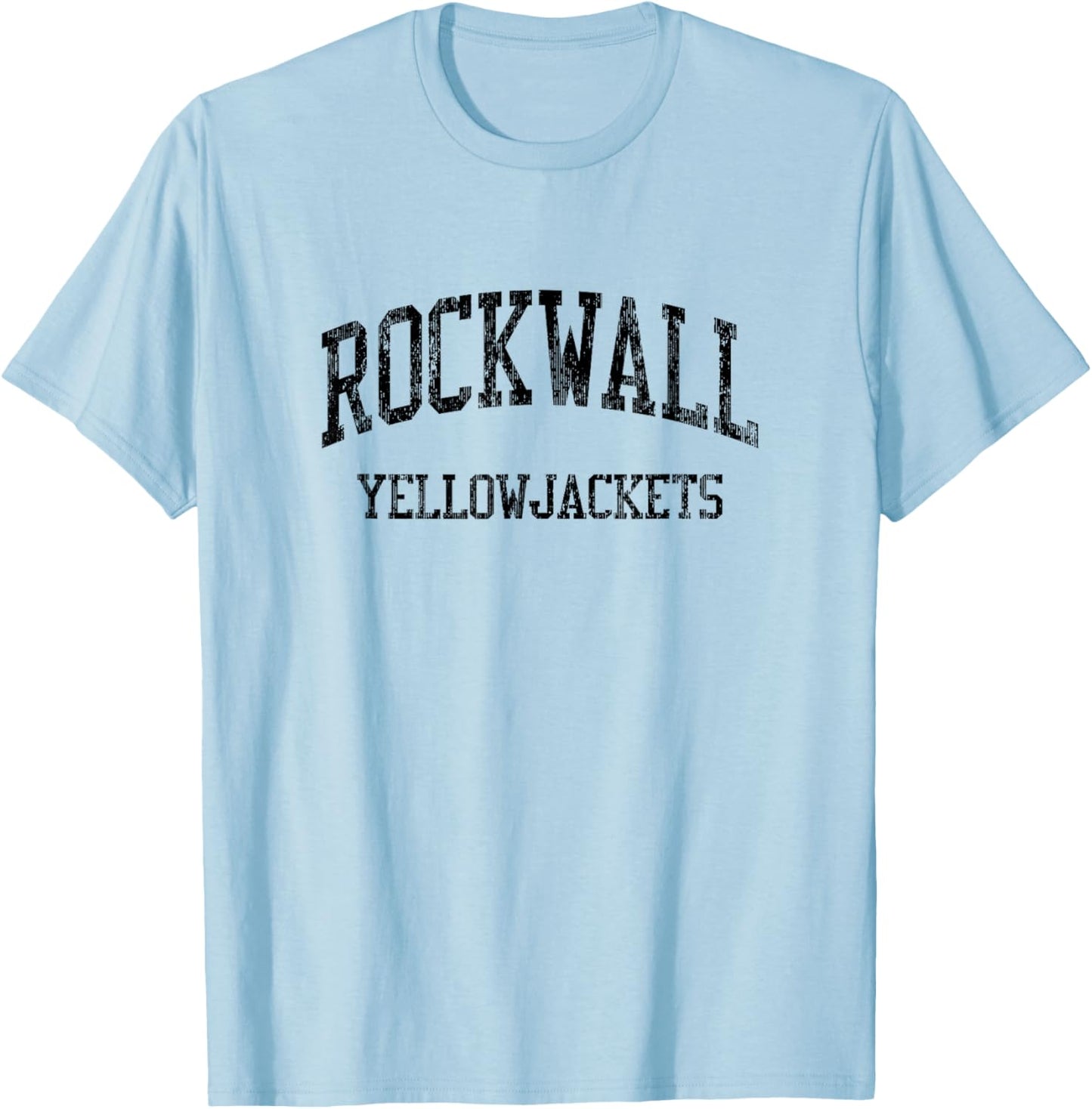 Rockwall High School HS Rockwall TX Vintage Sports T-Shirt - T-Shirt | Light Blue
