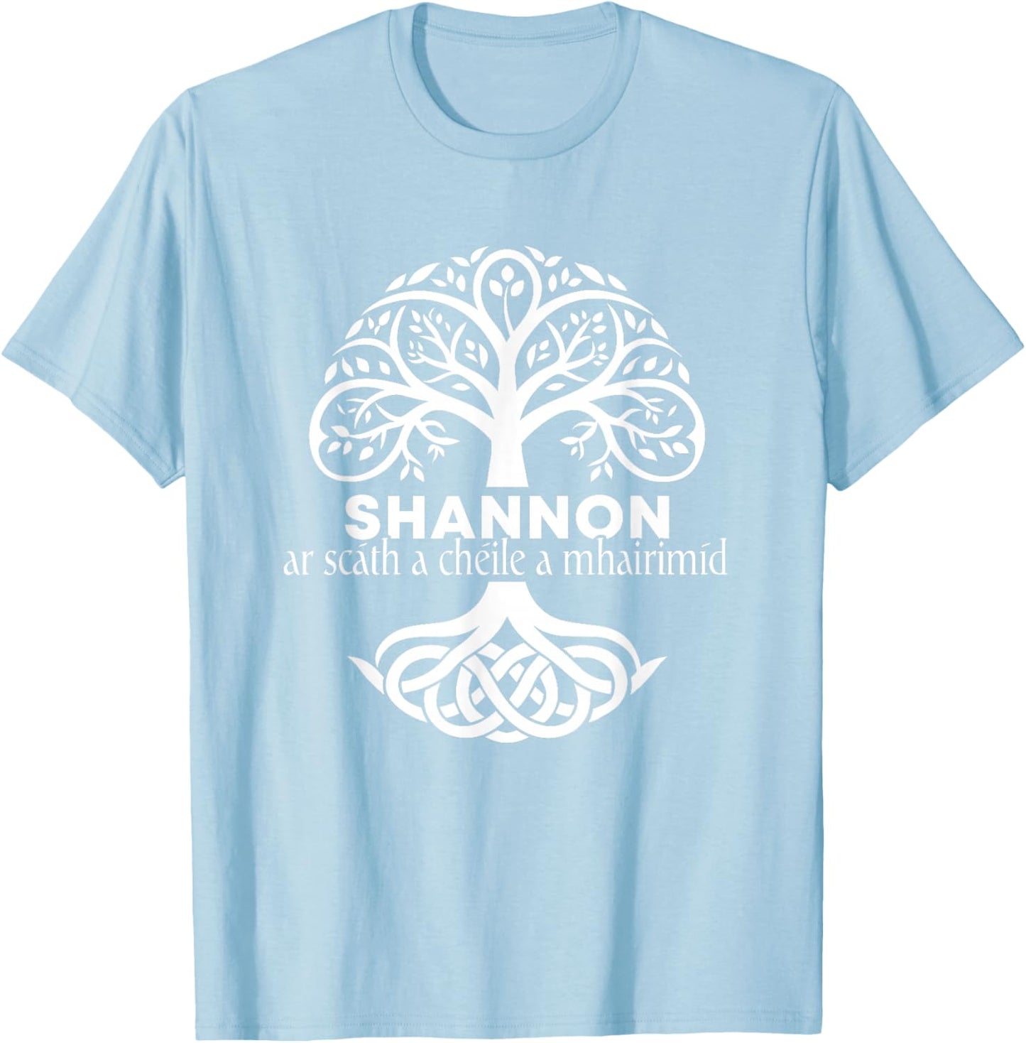 Shannon Irish Family Name Celtic Irish Roots T-Shirt - T-Shirt | Light Blue
