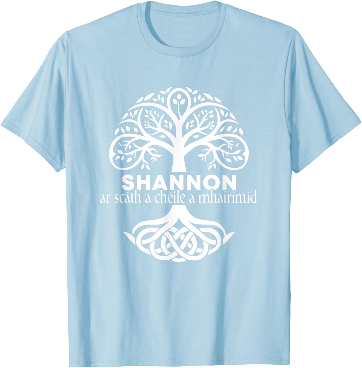 Shannon Irish Family Name Celtic Irish Roots T-Shirt - T-Shirt | Light Blue