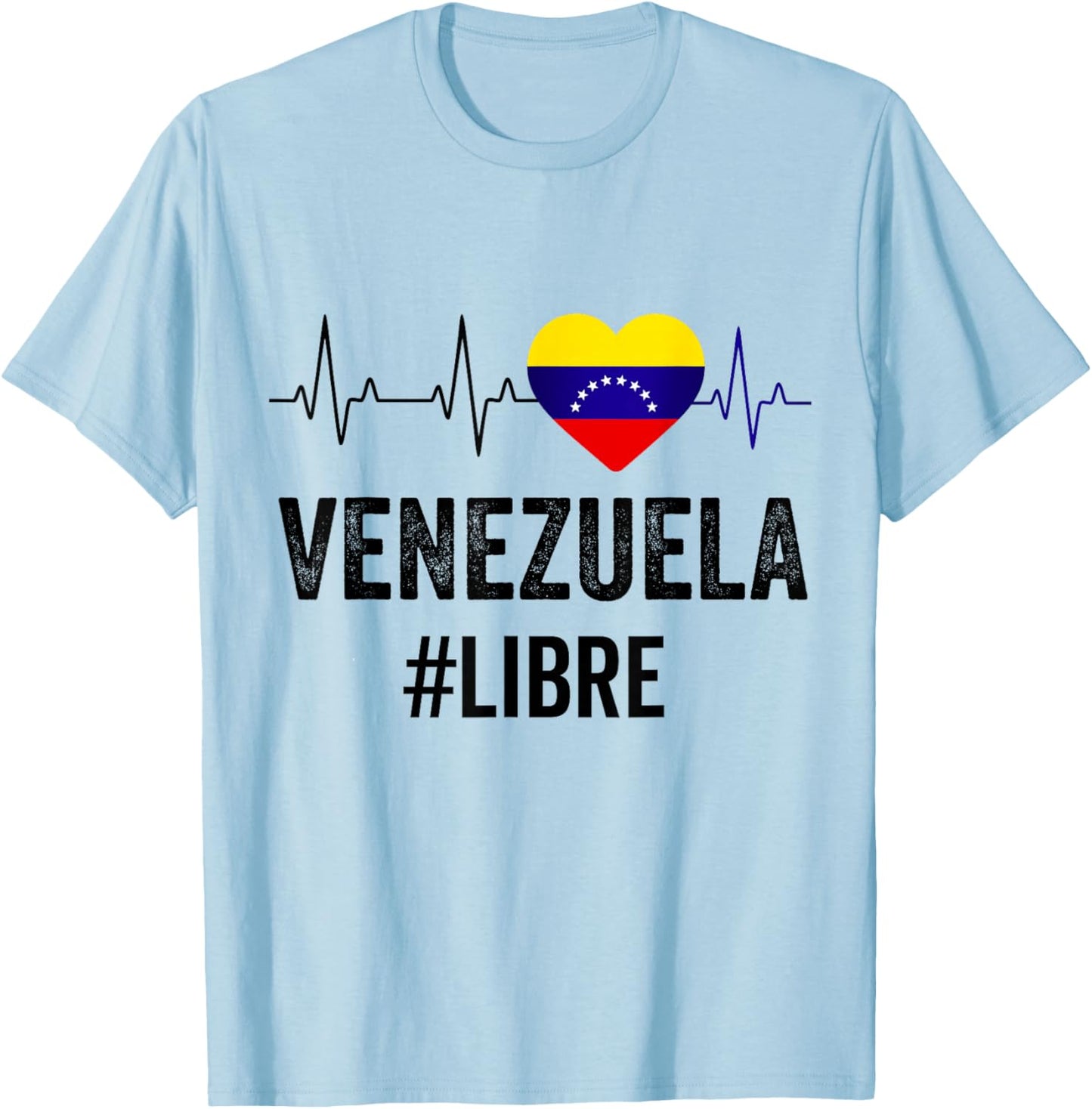 Venezuela Libre Flag Pride Bandera Venezolana Camiseta Root T-Shirt - T-Shirt | Light Blue