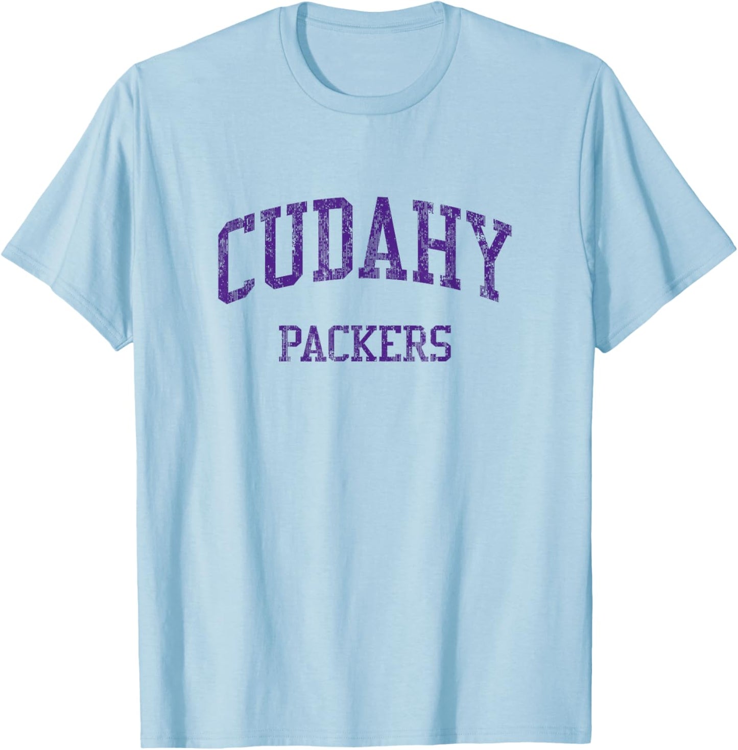 Cudahy High School HS Cudahy WI Vintage Sports T-Shirt - T-Shirt | Light Blue