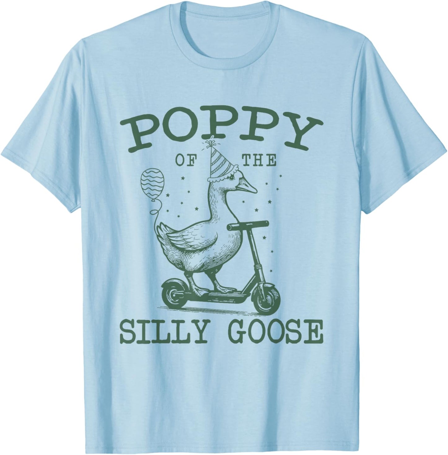 Poppy of The Silly Goose First Birthday Family Matching T-Shirt - T-Shirt | Light Blue