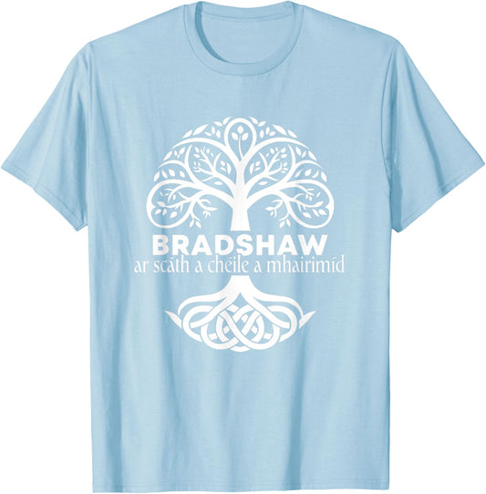 Bradshaw Irish Family Name Celtic Irish Roots T-Shirt - T-Shirt | Light Blue