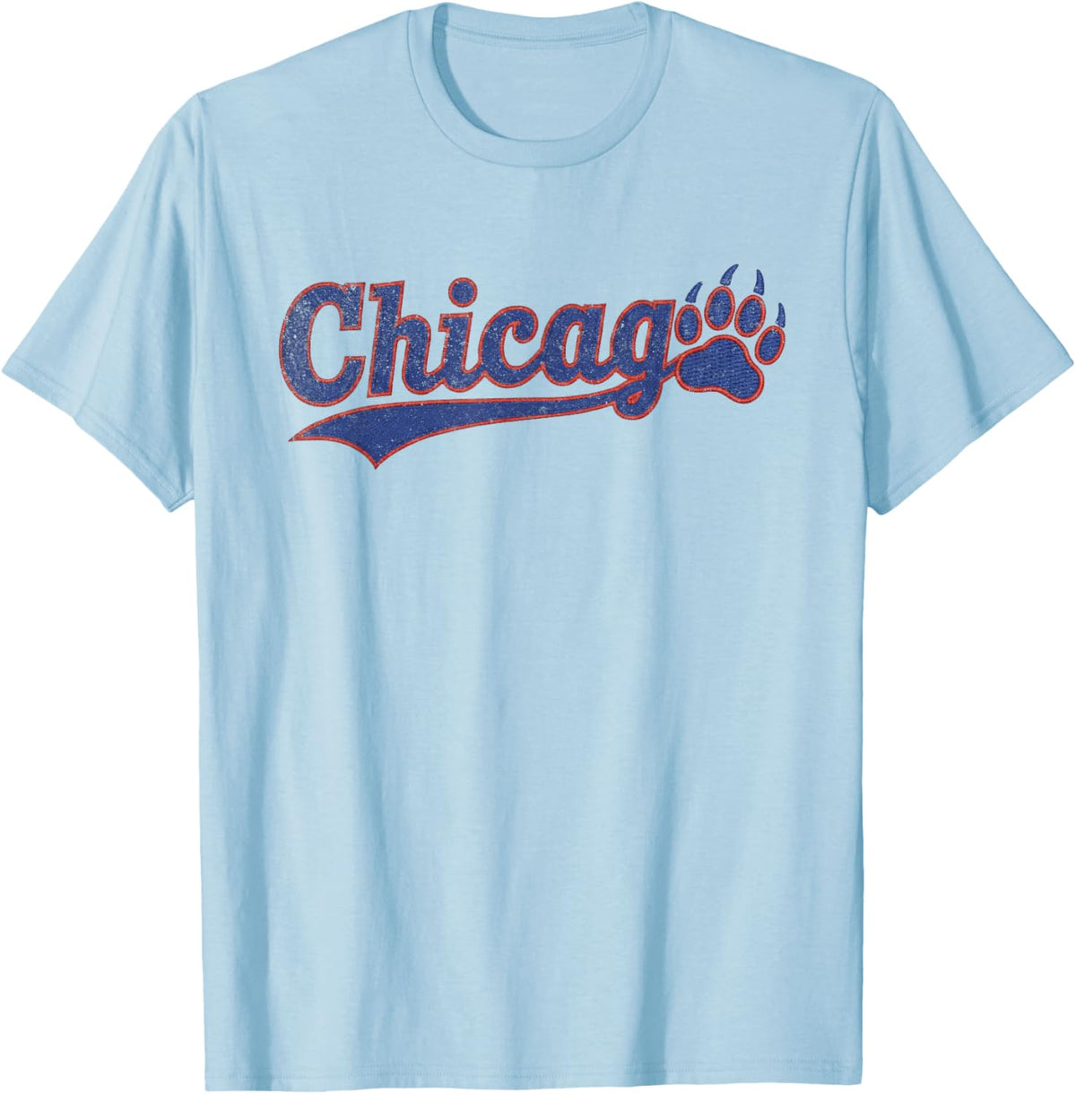 Chicago Retro Vintage T-Shirt - T-Shirt | Light Blue