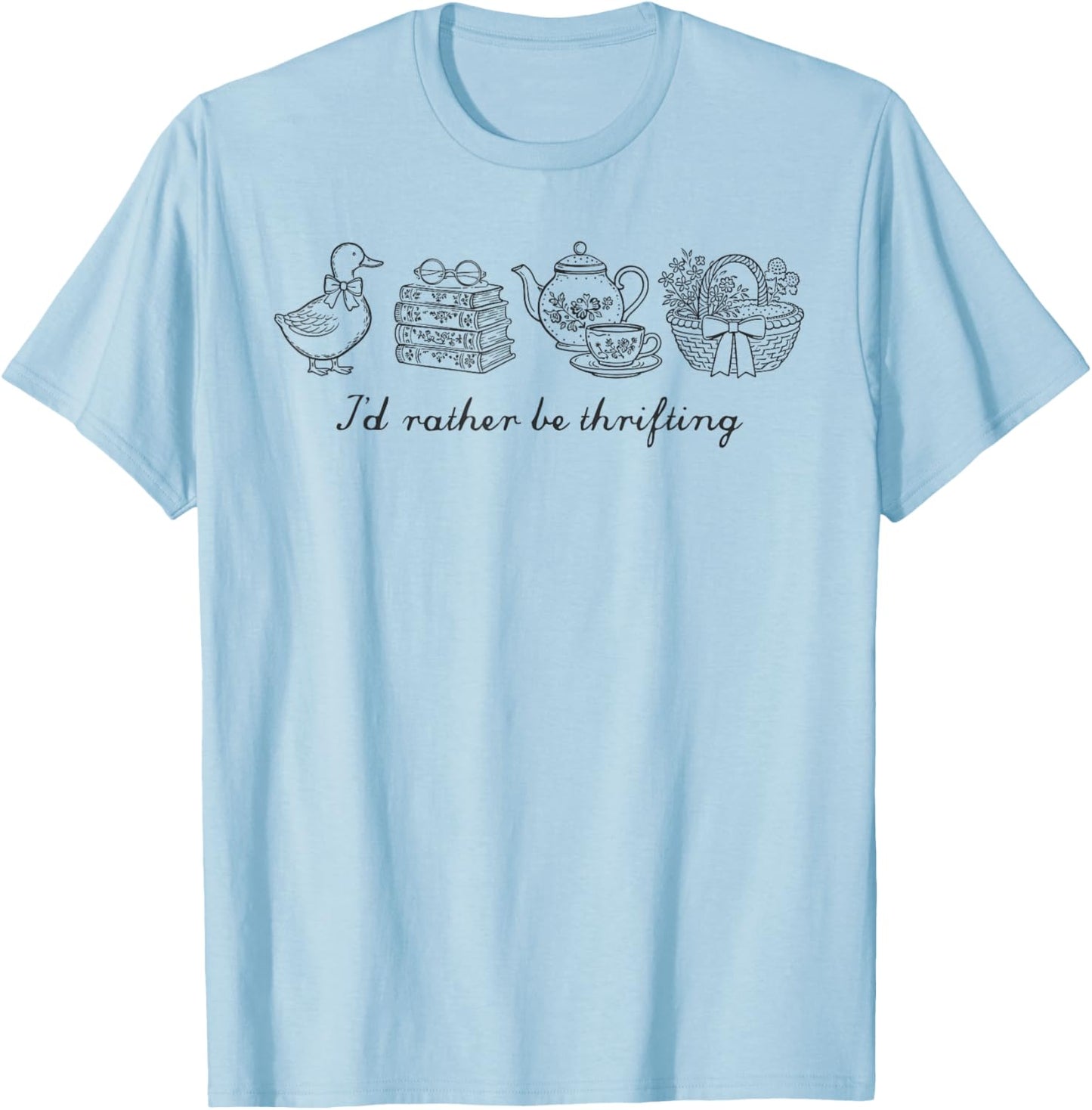 Take Me to The Thrift Shop Take Me Thrifting T-Shirt - T-Shirt | Light Blue