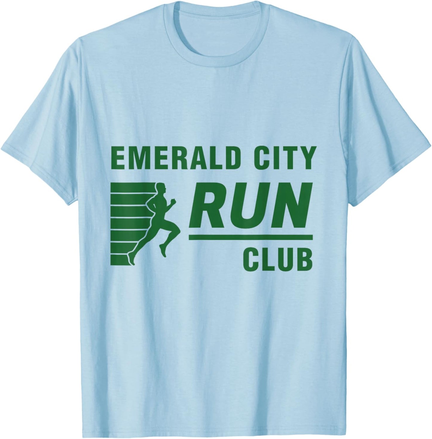 Wizard of Oz Emerald City Run Club Costume Halloween Runners T-Shirt - T-Shirt | Light Blue