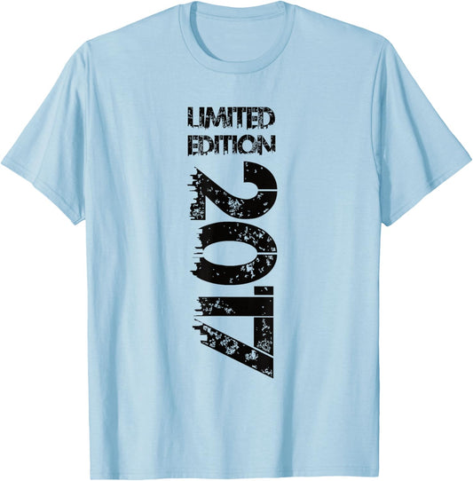 Limited Edition 2017 Birthday 2017 Vintage 2017 T-Shirt - T-Shirt | Light Blue
