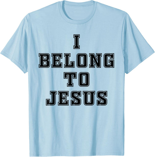 I Belong to Jesus Christian Faith Men Women Kids T-Shirt - T-Shirt | Light Blue