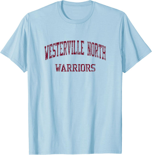 Westerville North High School HS Westerville OH Vintage SPOR T-Shirt - T-Shirt | Light Blue