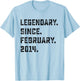 12th Birthday Gift Legendary Since February 2014 12 Yrs Old T-Shirt - T-Shirt | Light Blue