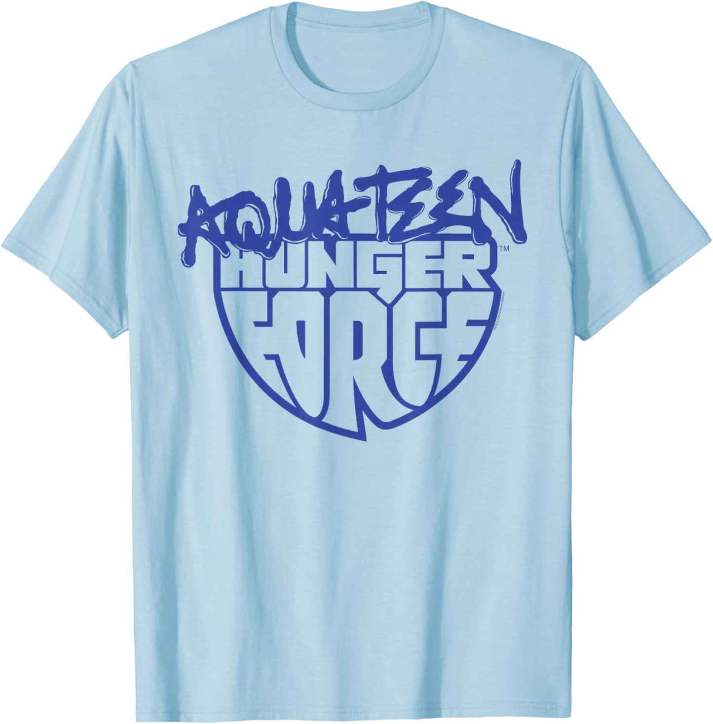 ATHF Graffiti Shield Logo Retro Funny Cartoon T-Shirt - T-Shirt | Light Blue