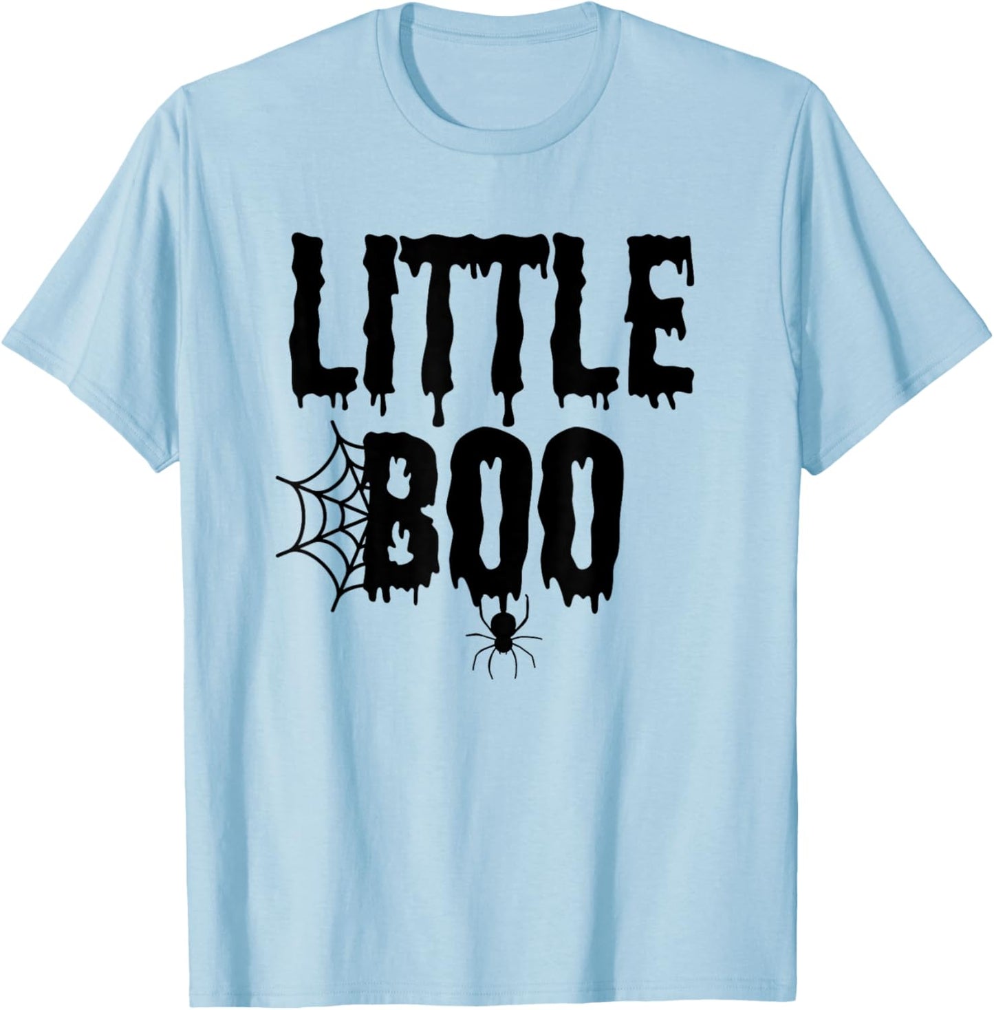 Little Boo Funny Halloween Shirt for Kids Costume Family T-Shirt - T-Shirt | Light Blue