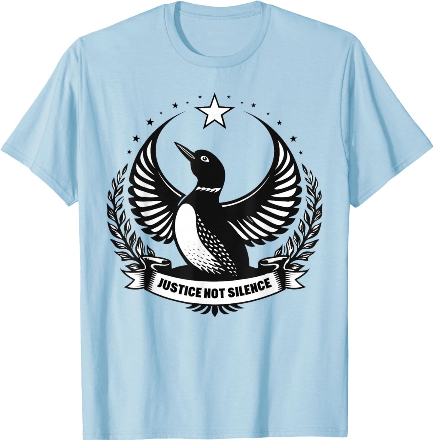 Minnesota Rebel Alliance Political MN Loon Resist T-Shirt - T-Shirt | Light Blue