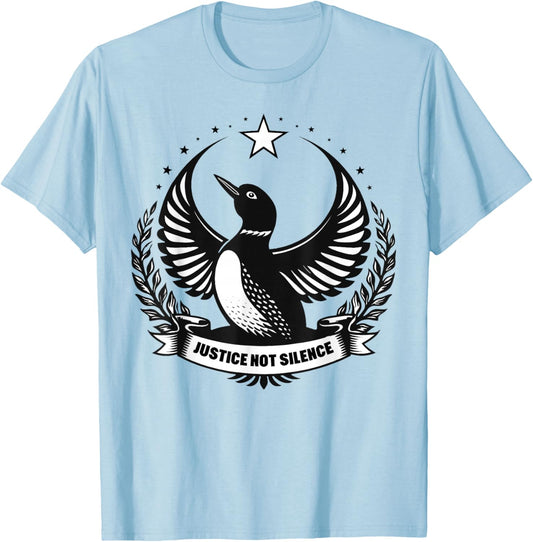 Minnesota Rebel Alliance Political MN Loon Resist T-Shirt - T-Shirt | Light Blue