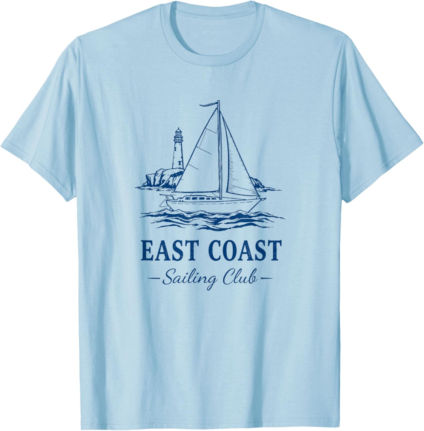 East Coast Sailing Club T-Shirt - T-Shirt | Light Blue