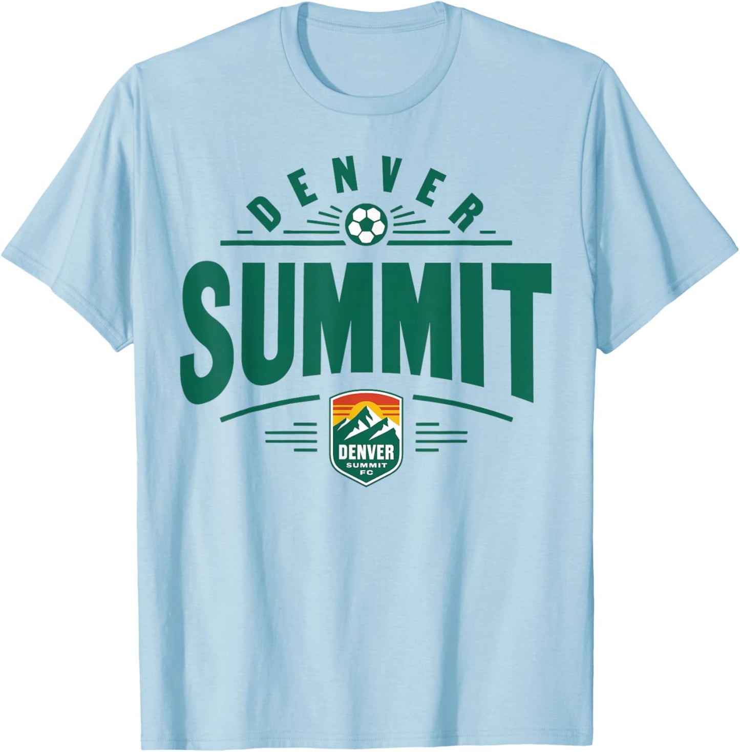 NWSL - Denver Summit - Deco Modern T-Shirt - T-Shirt | Light Blue