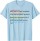 Retro Music Lovers Things We Did Didn't Want Will Won't Do T-Shirt - T-Shirt | Light Blue