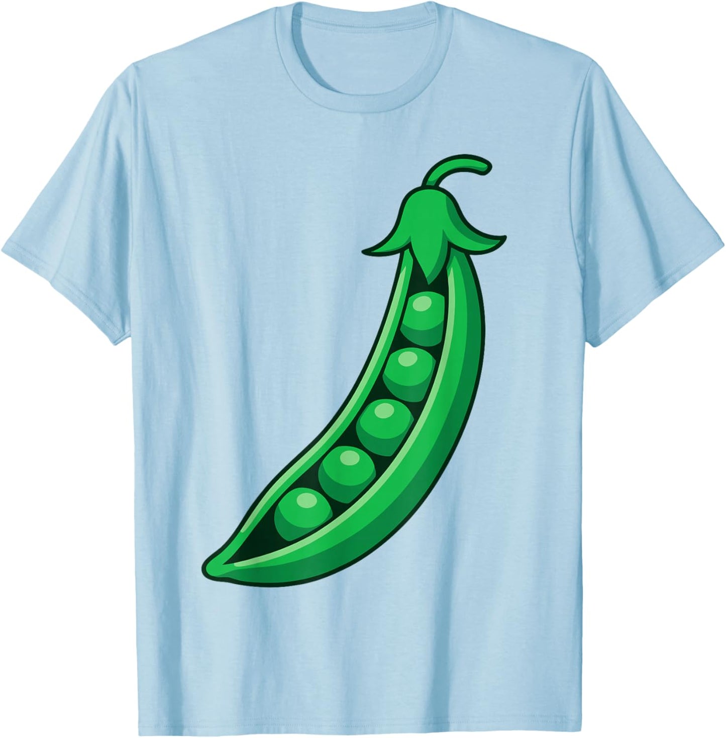 Peas Shirt Adult Kids Men Women Green Peas in A Pod Costume T-Shirt - T-Shirt | Light Blue