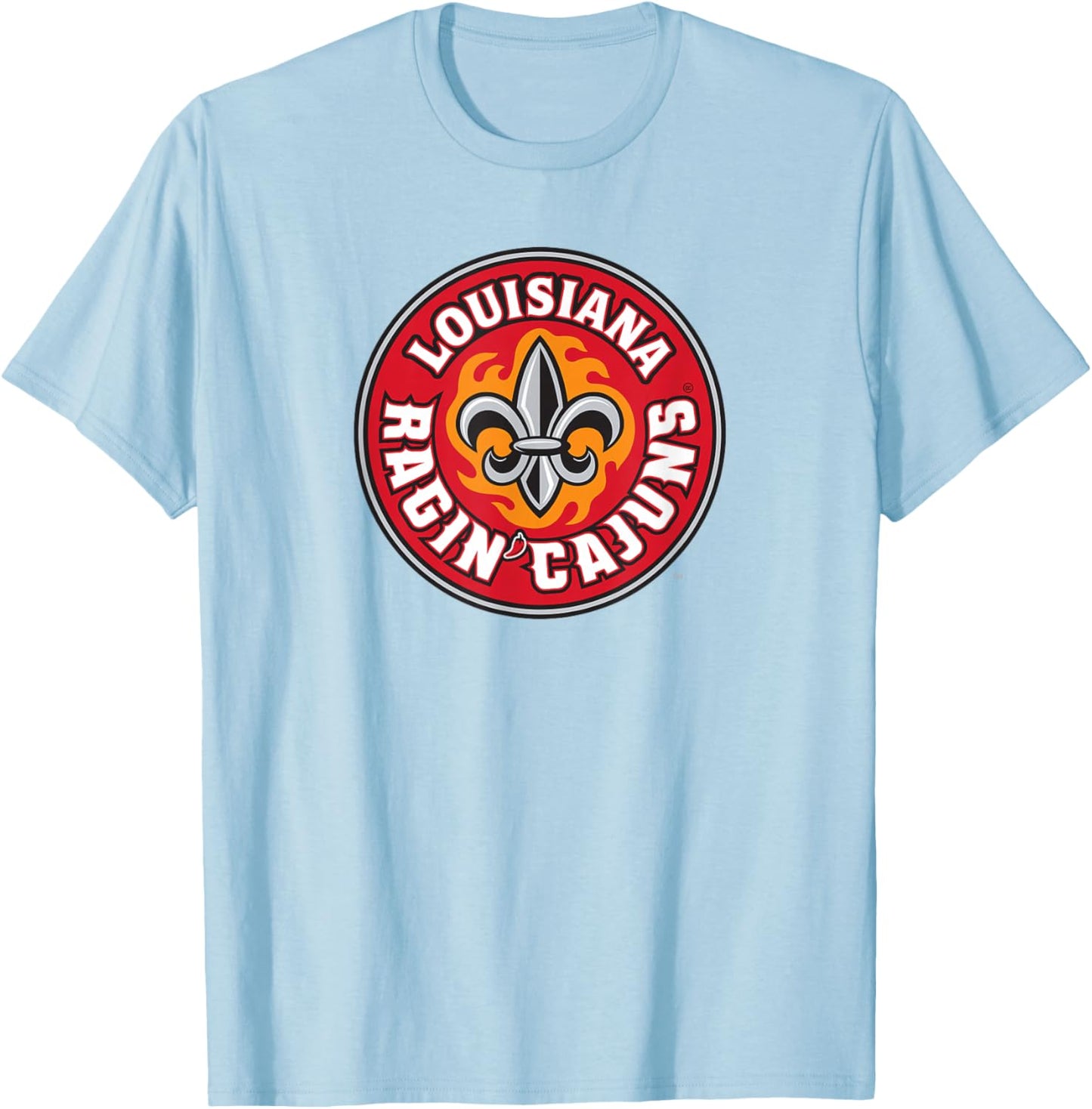 University of Louisiana Lafayette Ragin' Cajuns Athletic T-Shirt - T-Shirt | Light Blue