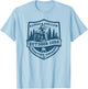 Always Follow The Outdoor Code Retro Scouting Sustainability T-Shirt - T-Shirt | Light Blue