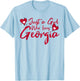 Just a Girl who Loves Georgia Cute Women, Girls, Tween T-Shirt - T-Shirt | Light Blue