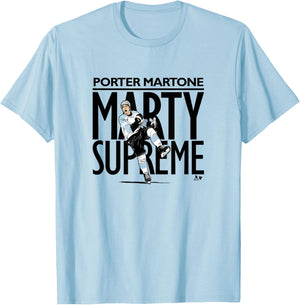 Porter Martone - Marty Supreme - Philadelphia Hockey T-Shirt - T-Shirt | Light Blue