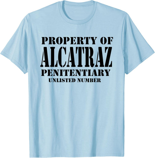 Alcatraz Prison Jail Costume Penitentiary Debbie Punk Rock T-Shirt - T-Shirt | Light Blue