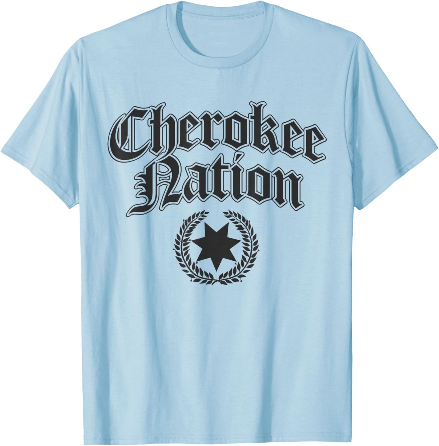 Cherokee Nation Native American T-Shirt - T-Shirt | Light Blue