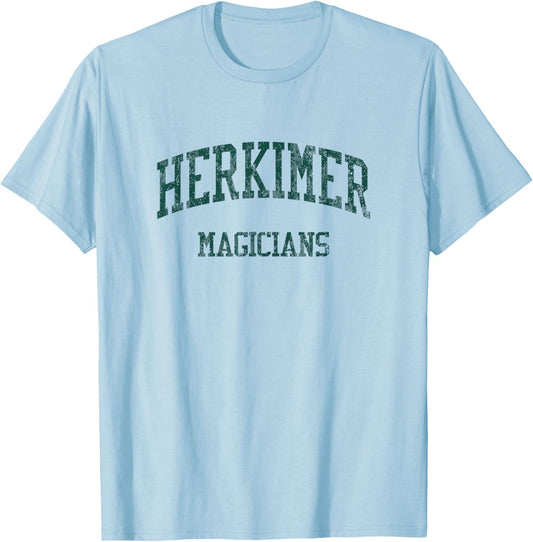 Herkimer High School HS Herkimer NY Vintage Sports T-Shirt - T-Shirt | Light Blue
