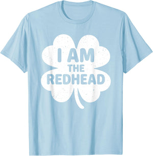 Funny Dibs On The Redhead I Am The Redhead Women Men Kids T-Shirt - T-Shirt | Light Blue