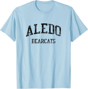 Aledo High School HS Aledo TX Vintage Sports T-Shirt - T-Shirt | Light Blue