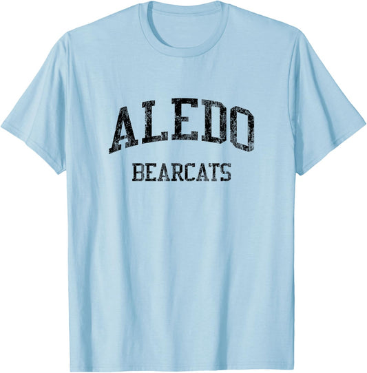 Aledo High School HS Aledo TX Vintage Sports T-Shirt - T-Shirt | Light Blue