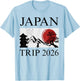 Matching Japan 2026 Trip and Tokyo Vacation T-Shirt - T-Shirt | Light Blue