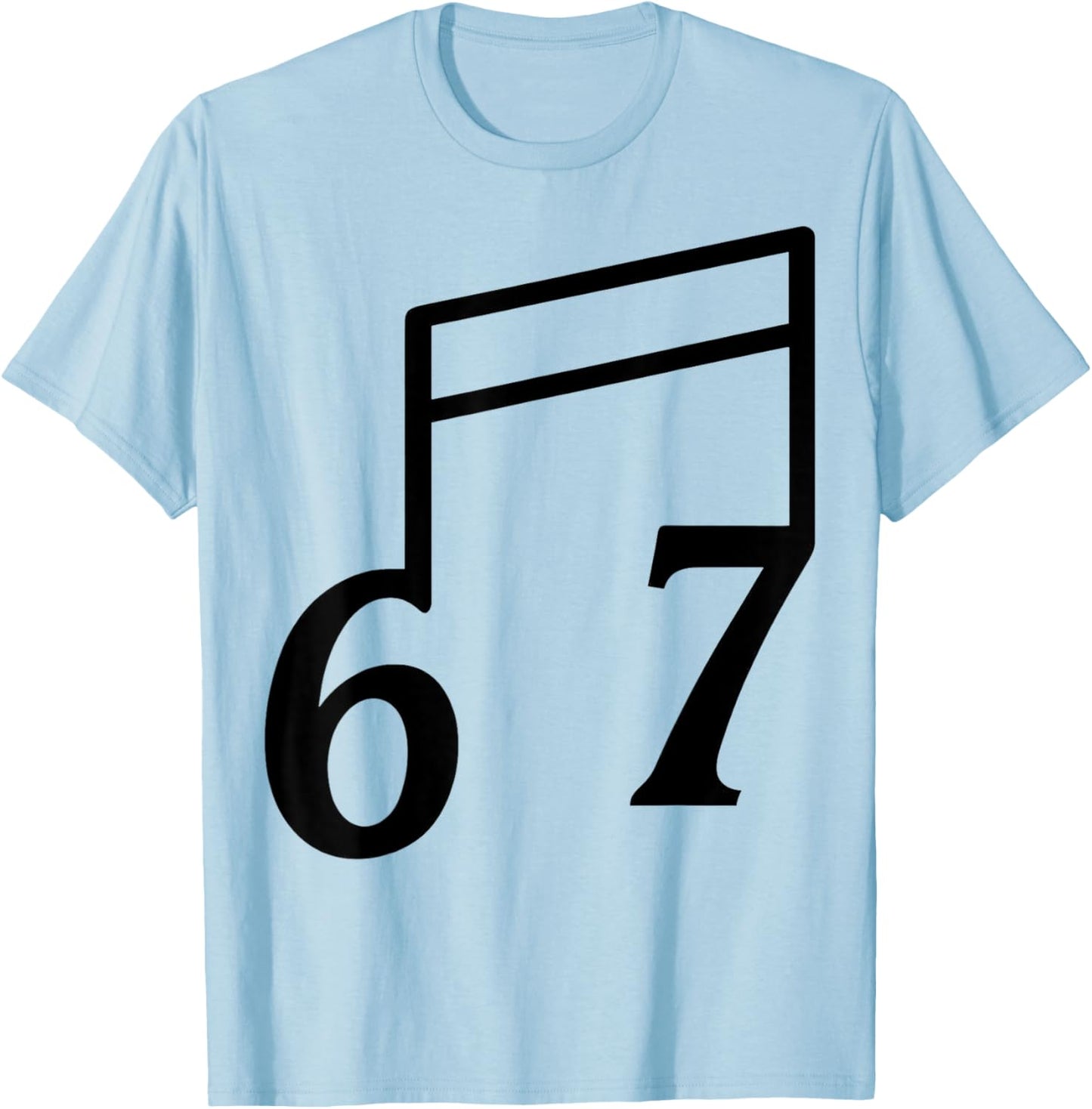 Funny 6 7 Six Seven Meme 67 Music Teacher T-Shirt - T-Shirt | Light Blue