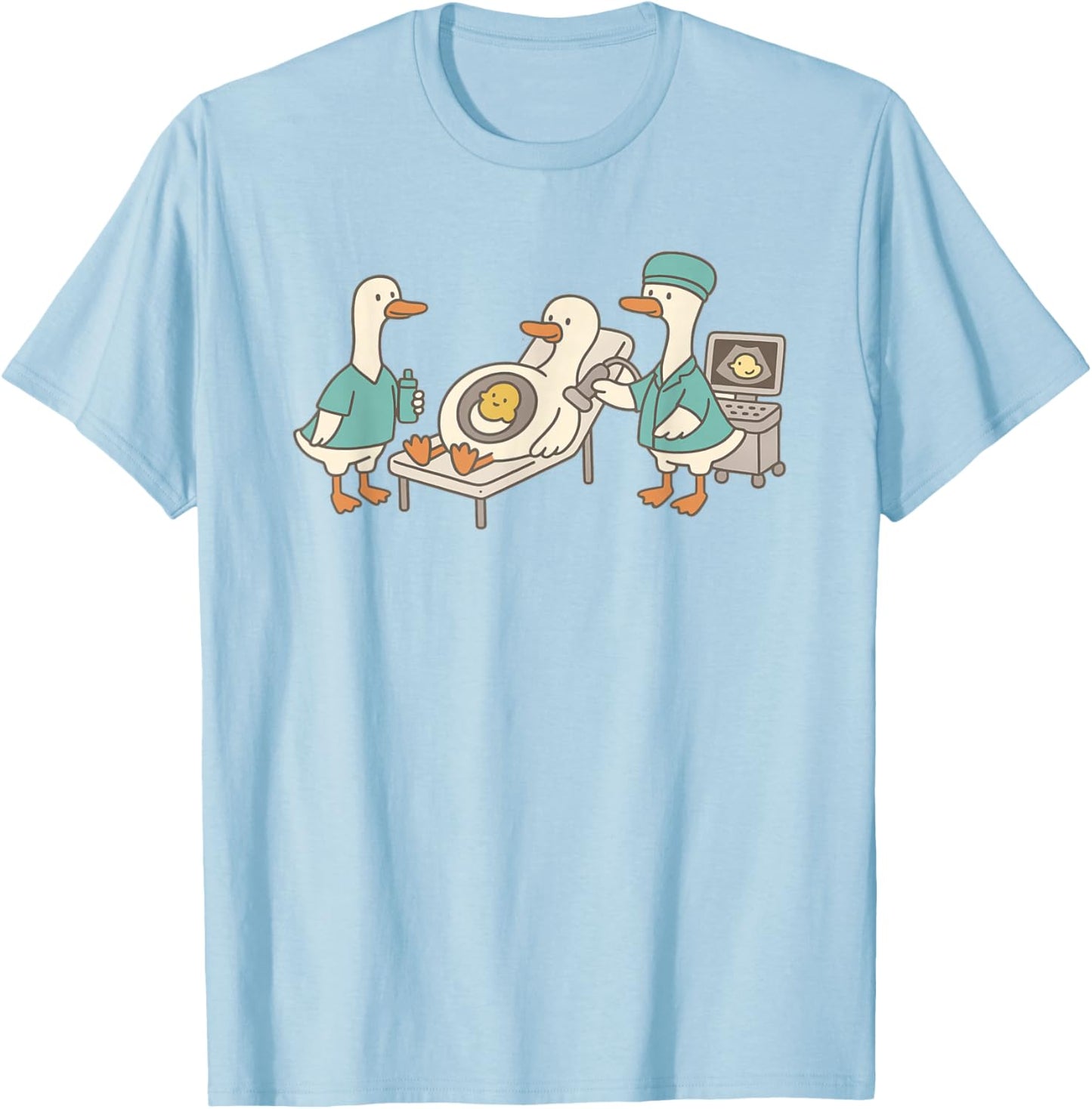 Silly Goose Ultrasound RDMS Sonography Student Graduation T-Shirt - T-Shirt | Light Blue