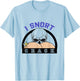 I Snort Crack Skeleton Funny Skull Butt Spooky Halloween T-Shirt - T-Shirt | Light Blue