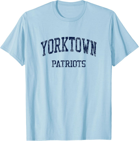 Yorktown High School HS Arlington VA Vintage Sports T-Shirt - T-Shirt | Light Blue