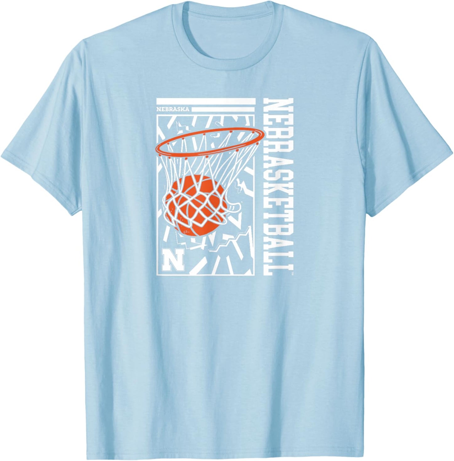 Nebraska Basketball - Nebrasketball - Nebraska Cornhuskers T-Shirt - T-Shirt | Light Blue