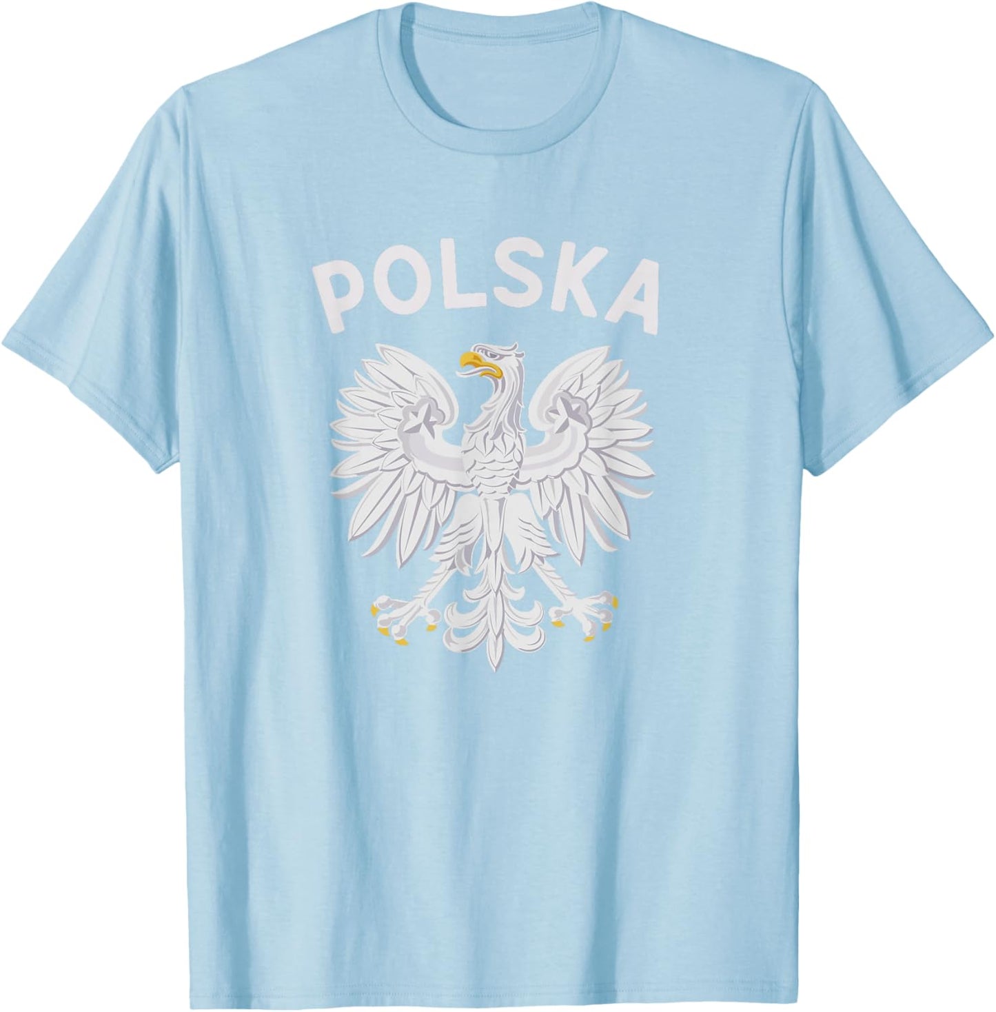 Poland Flag Polish Gifts Polska Vacation Krakow Warsaw T-Shirt - T-Shirt | Light Blue